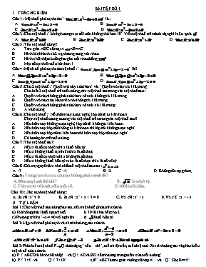 Bài tập Toán Lớp 10